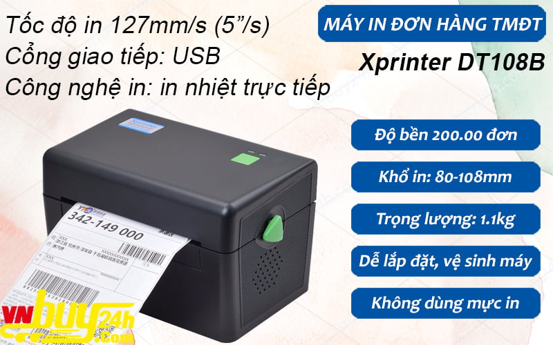 Máy in nhiệt Xprinter DT108B